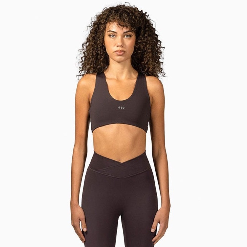 437 Women's Black Sports Bra - Picture 4 of 4
